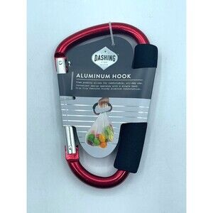 Dashing JUMBO 6" Aluminum D-Ring Snap Hook Cushion Grip - Grocery Carrier - NEW